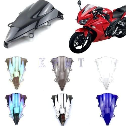 Motorcycle Double Bubble Windshield Windscreen For Honda CBR 300R CBR300R CBR 300 R 2014 2015 2016 2017 14 15 16 17