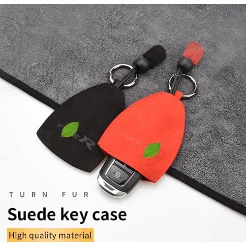 Suede Print MUGEN LOGO Key Case Key Cover for Honda Element Inspire Fit Freed Spirior Breeze Avancier STEPWGN Ridgeline