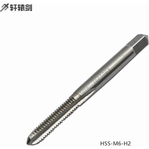 1pc M6 Straight Flute Machine Tap HSS 6542 H2 M6x1 Thread Tap Screw Bit High Speed Steel Threading Drill Bit Cutter Tool