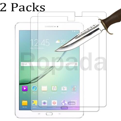 2 Packs for Samsung galaxy tab S2 9.7 SM-T810 SM-T815 Tempered glass screen protector 2.5D 9H 0.33 tablet front cover film