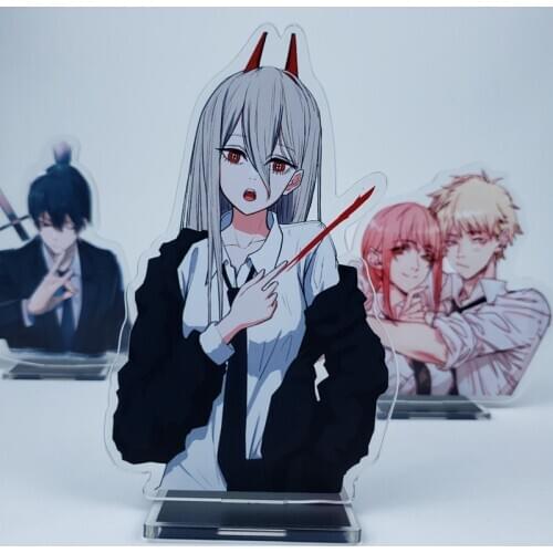 Chainsaw Man Double-Sided Acrylic Stand Model NEW Anime Cartoon Desktop Decor Toy Denji Pochita Hayakawa Aki Makima Cosplay