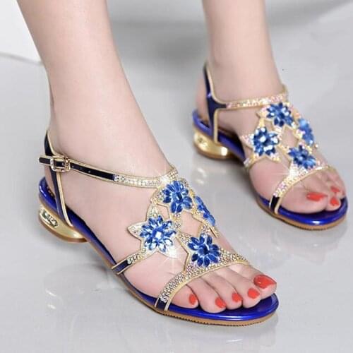Women Sandals Pumps Summer Rhinestone High Heel Women Wedding Pumps Shoes sexy crystal open-toe sandals
