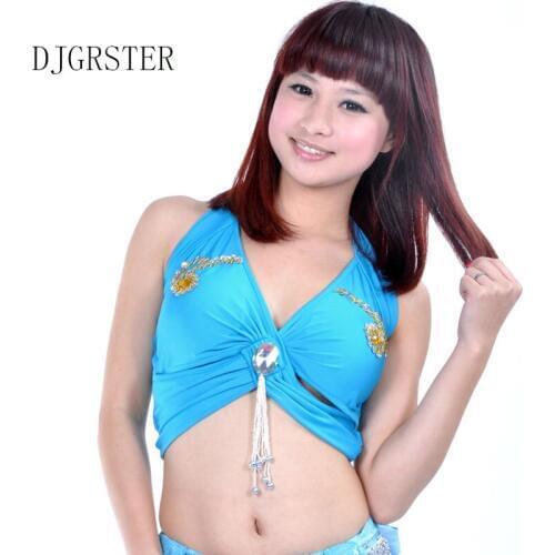 DJGRSTER Stage Performance Plus size Luxury Belly Dancing Egyptian Costumes Oriental Style Rhinestone Bra Belly Dance Costumes