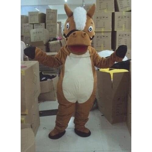 Horse Mascot Costume Unisex Adult Size Fancy Dress Cartoon Character Cosplay Adult Size Carnival Costume