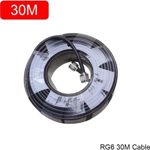 30 meter 5D Coaxial Cable 50ohm N Male to N Male For 2G 3G 4G Cell Mobile Phone Signal Booster GSM Repeater Amplifier 30m Cable