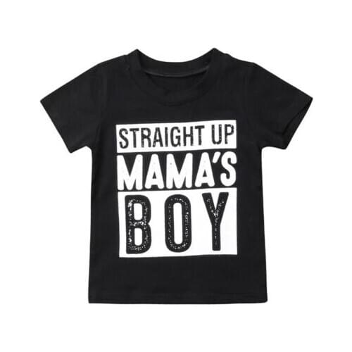 Summer Baby Boy Kids Cotton T-shirt Casual Short Sleeve Toddler Clothes Tops