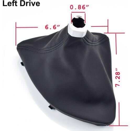 Left Driver Side Manual Gear Shift Knob Stick Shifter Lever Collars Gaiter Gaitor Boot Cover Case For BMW E87 120i 120d 135i