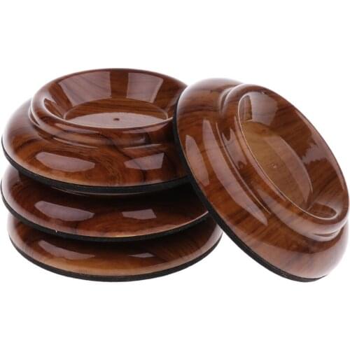 Pack of 4 Plastic Piano Caster Cups Piano Foot Pads for Floor Carpet Protection