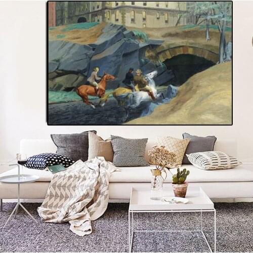 Edwardor Hopper Bridles Path Canvas Posters Prints Wall Art Painting Oil Decorative Picture Modern Living Room Home Decoration