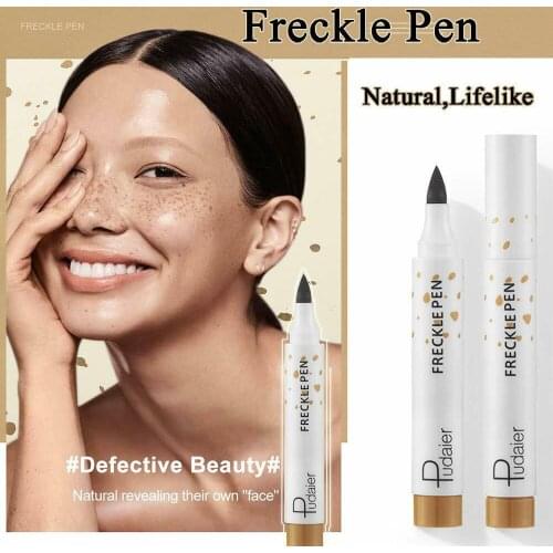 Natural Lifelike Freckle Pen Soft Lasting Waterproof Dot Spot Makeup Pen Caramel Light Brown Make Up Tools