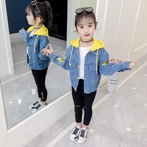 4-12Y Baby Boys Girls Outerwear Coat Girls Hot Denim Jackets Coats 2019 Fashion Spring Children Outwear Coat Kids Denim Jacket