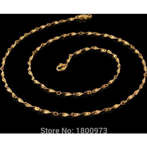 Fine Jewelry Gold Color filled chokers necklace fashion jewelry for women girls gift wholesale