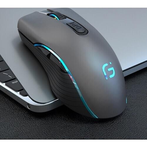 Rechargeable Wireless Silent Colorful LED Mice Optical Home Office Gaming Mouse Wireless Rechargeable Ergonomic Wireless Mouse