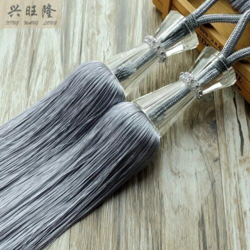 XWL European 1Pair Curtain Hanging Balls Wall Tiebacks Tassel Fringe Bandage Curtain Accessories Lashing Bind Belt Home Decor