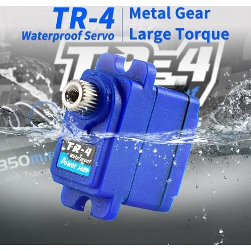 PowerHD TR-4 TR4 Mini 7.4V 2.6KG Waterproof Metal Gear Servo for Traxxas TRX4 RC Vehicles Model Parts Replaces 2065