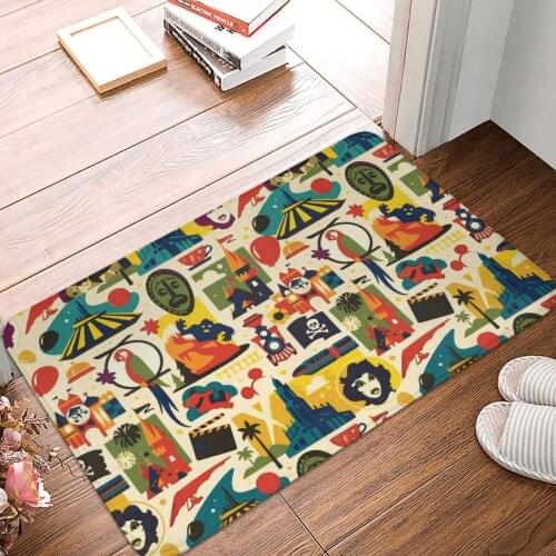 Magical Pattern Doormat Carpet Mat Rug Polyester Anti-slip Floor Decor Bath Bathroom Kitchen Bedroom 40*60
