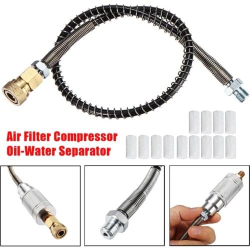 High Pressure Oil-water Separator Hose 40mpa 0.5m Filter Core M8 Female PCP Separator Thread For PCP Electric Air Compressor