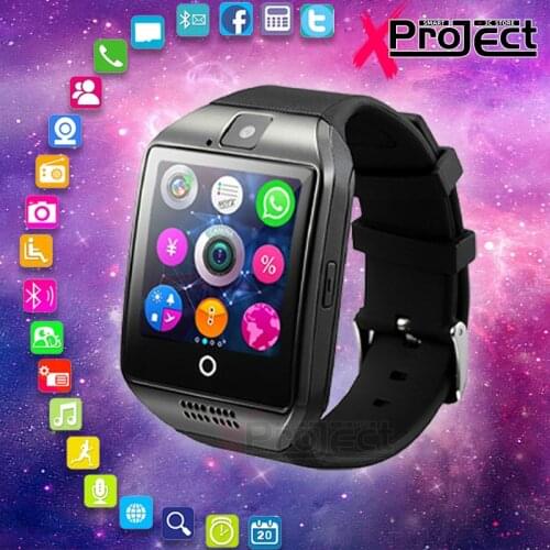 Q18 smart watch Men Bluetooth Sports smartwatch Phone Camera Sim TF Card for Android IOS Fitness Bracelet pk amazfit GT08 A1 V8