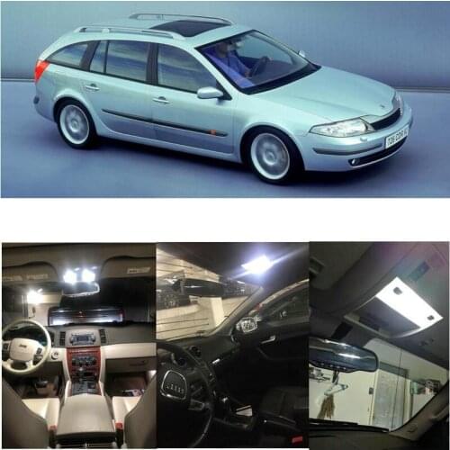 LED Interior Car Lights For Renault laguna 2 bg01 hatchback sport tourer kg01 estate car accessories lamp bulb error free