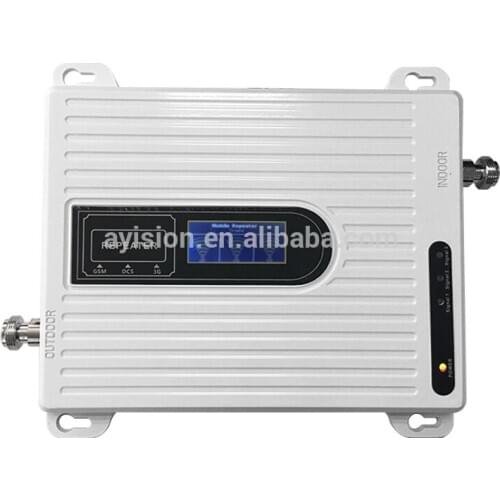 Factory Price 2g 3g 4g Mini Tri Band Repeater 900/1800/2100mhz Signal Booster/amplifier transceiver antenna 433 mhz