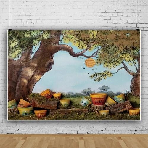 Spring Big Tree Beehive Photography Backdrops Newborns Baby Photo Background Props for Studio Portraits Photocall