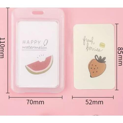 1/3/5pcs Transparent Plastic Bank Bus Credit Card Holder Cover Storage Card Holders Women Men Kids ID Name Cards Protector Cover