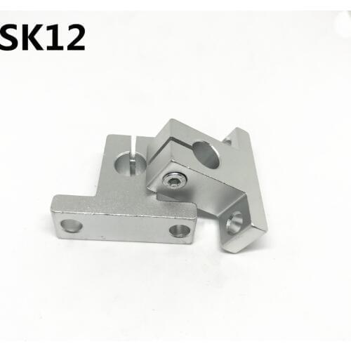 10pcs SK12 12mm linear bearing rail shaft support XYZ Table CNC Router SH12A Free Shipping