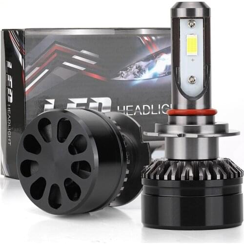 2Pcs Car LED Headlights Bulbs Car Headlight Fog Light Bulb LED Driving Lamp Conversion Kit H4 H7 60W 10000LM Car Accessories