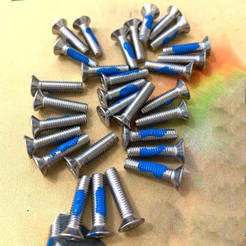 30pcs M4 stainless steel Phillips countersunk dispensing anti-loosening screw cross flat anti-dropping bolt GB819 6mm-30mm long