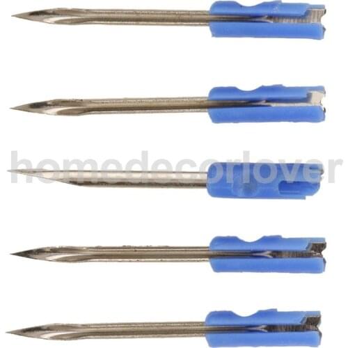 5x Standard Clothes Garment Price Label Tag Tagging Needles Pins with a Cover Blue