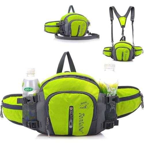 Large Running Bag Outdoor Sport Bicycle Cycling Backpack Shoulder Waist Pack Men Women Hiking Camping Bike Riding Bottle Pack