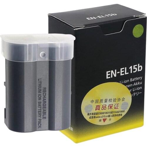 EN-EL15b EN-EL15A EN-EL15 Camera Battery For Nikon Z6 Z7 Mirrorless D850 D810 D750 D610 D7500 D7200 MH-25a
