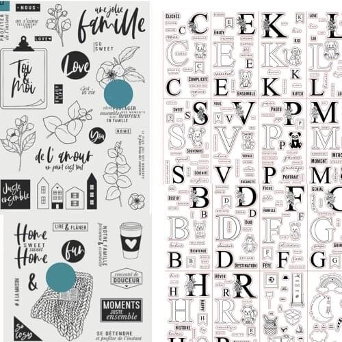 French Clear Silicone Stamp / seal for DIY Scrapbooking / Album Decorative Clear Stamp Sheets A400