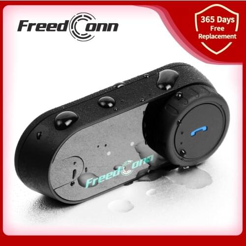 FreedConn TCOM-VB 800M Motorcycle Bluetooth Intercom Helmet Headset with FM Radio Support