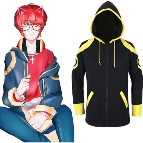 Game Mystic Messenger 707 Cosplay Costumes Coat and T shirt For Men/Women Hoodies Sweatshirts Outfits Halloween Clothing