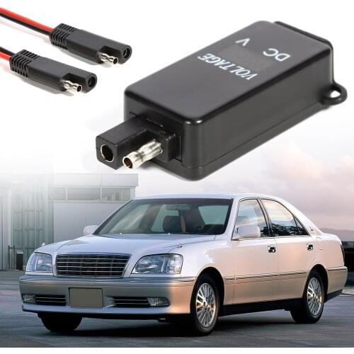 4.2A USB Charger Kit SAE to Dual USB Adapter Motorcycle Boat Marine Truck RV with LED Voltmeter for Motorcycle Marine Boat