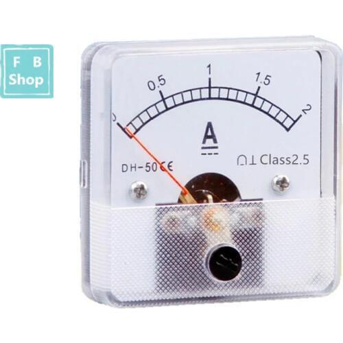 DH-50 150A 200A 250A 300A 350A 400A 450A 500A 600A 750A 800A DC Square Analog Panel Ampere Meter Gauge Amperemeter