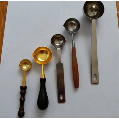 High quality Stainless Steel Spoon Wax Seal Spoon For Melt Wax Melted Dissolve Wax Spoon DIY Craft Anti Hot Wax Seal Stamp Spoon