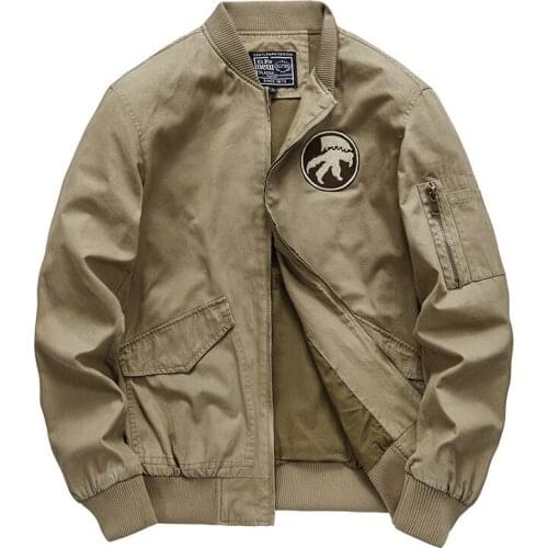 2021 baseball uniform mens autumn retro tooling comfortable jacket air force pilot jacket military uniform