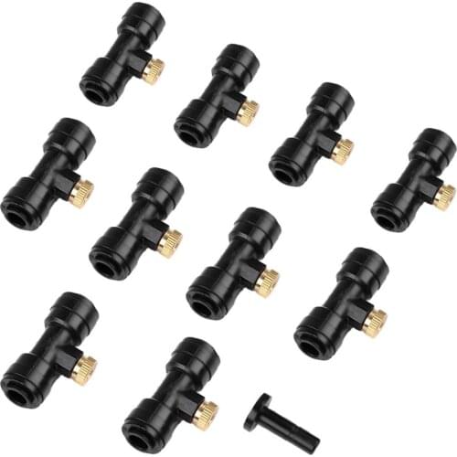 Water Sprayer Print Head Sprinkler Tees Kit Misting Nozzle For Outdoor Garden Watering Irrigation Accessories Brass Fog Nozzles