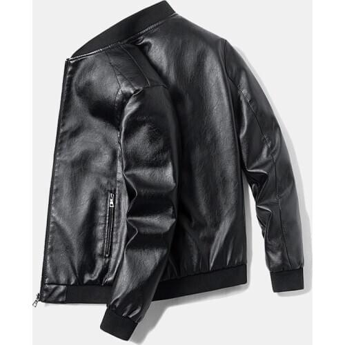 Plus size 7XL 8XL New Mens Leather Jackets Autumn Casual Motorcycle PU Jacket Biker Leather Coats Brand Clothing