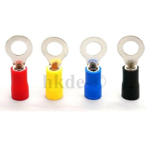 Electrical Wire Cable Crimp Terminals RV Insulated Ring Connector Colours Select