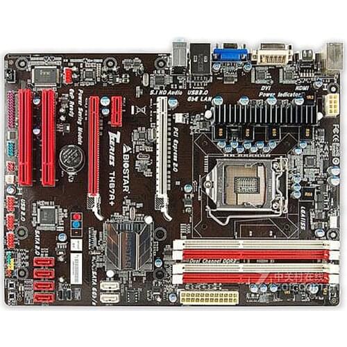For BIOSTAR TH67A+ Original Used Desktop Motherboard H67 LGA 1155 DDR3 i7 i5 i3 16G SATA3 USB3.0 ATX