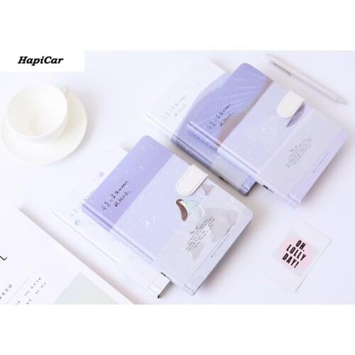Creative Impression Notebook Cute Magnetic Buckle Note Book Diary Planner Journal Notepad Stationery Office School Supplies