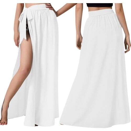 Beach Wrap Skirt Summer Swimwear Cover-Ups Parts Bandage Cover Up Skirt Women Long Swimsuit Travel Beach Chiffon Sarong