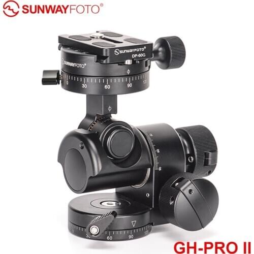 SUNWAYFOTO GH-PRO II tripod gear head panoramic head quick release plate for dslr camera panorama head arca swiss