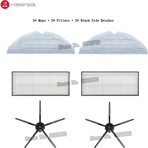 In Stock Replaceable Mop Cloths Side Brush HEPA Filters Accessories Spare Parts Kits For Roborock S7 Vacuum Cleaner Sweeper
