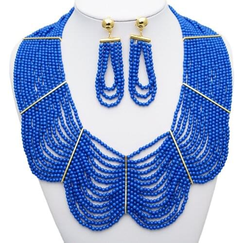 Yulaili Latest Design Pakistani Artificial Crystal Jewelry Set Wholesale Costume Women Designer Delicate New Model Jewelry Sets