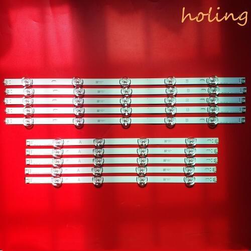 10pcs/set LED strip For LG Innotek DRT 3.0 49"A/B 49LB5500 49LB550V 49LB5550 6916L-1944A 6916L-1945A 6916l-1788A 6916l-1789A