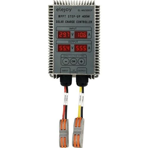 200/300/400W MPPT Step-down Real-time Tracking Solar Battery Recharging Controller LED Display 10~30V Output Voltage Adjustable